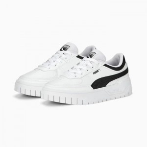 Tenis Puma Cali Dream Leather Mujer Blancos Negros | 90435-FZAX