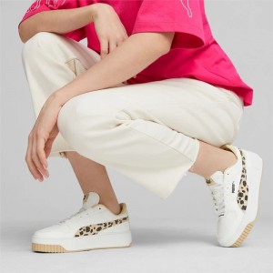 Tenis Puma Carina Street Animal Mujer Blancos Negros | 15694-YLQC