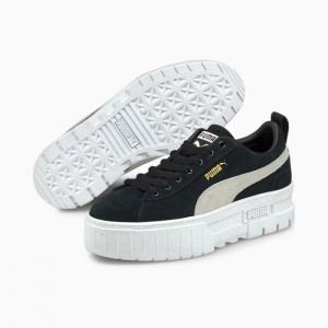 Tenis Puma Mayze Mujer Negros Blancos | 68947-ZPHY