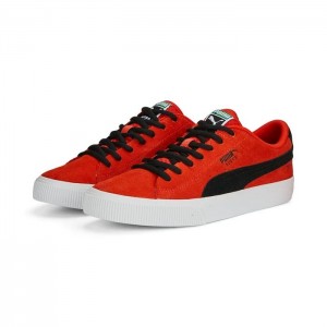 Tenis Puma Suede Skate Nitro Hombre Negros Blancos | 16354-AXCP