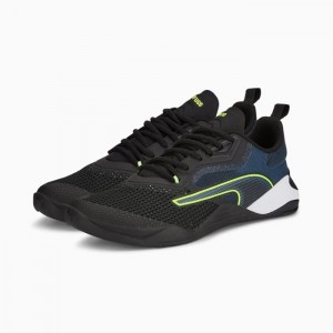 Tenis Training Puma Fuse 2.0 Hombre Negros Azules Verdes Claro | 82540-VGOT