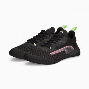 Tenis Training Puma Fuse 2.0 Mujer Negros Rosas | 47835-TDHP