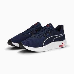 Tenis para Correr Puma Better Foam Legacy Mujer Azul Marino Blancos Rojos | 27398-RDNJ