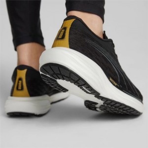 Tenis para Correr Puma Deviate NITRO 2 Mujer Negros Dorados | 39475-SQZB