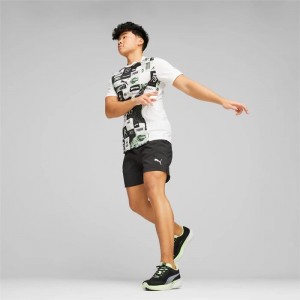 Tenis para Correr Puma Deviate NITRO 2 Run 75 Hombre Negros Amarillos Verde Menta Claro | 83902-ZGYK