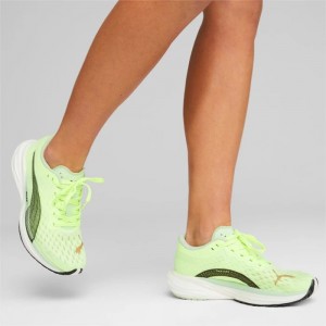 Tenis para Correr Puma Deviate NITRO 2 Run 75 Mujer Amarillos Verde Menta Claro | 72501-ICVU