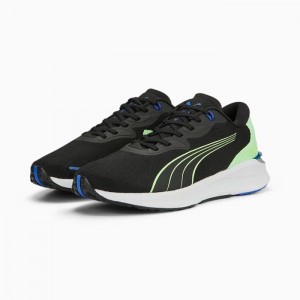 Tenis para Correr Puma Electrify NITRO 2 Hombre Negros Verdes Claro | 45389-QETW