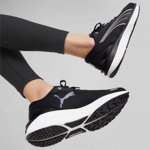 Tenis para Correr Puma Electrify NITRO 2 Mujer Negros Blancos | 70394-YGVN