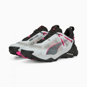 Tenis para Correr Puma Explore NITRO Hiking Mujer Plateadas Grises Negros | 32658-QLJM