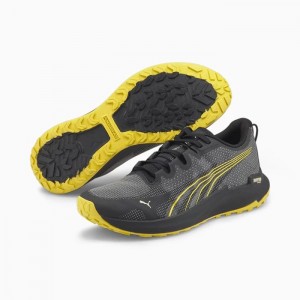 Tenis para Correr Puma Fast-Trac NITRO Hombre Negros | 96427-XKED