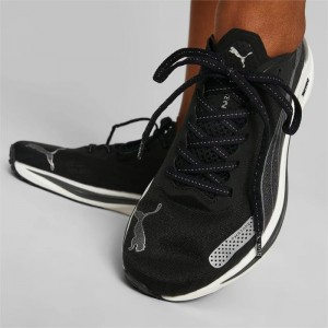 Tenis para Correr Puma Liberate NITRO 2 Mujer Negros Plateados | 28609-NASV