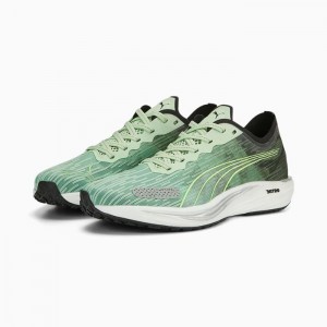 Tenis para Correr Puma Liberate NITRO 2 Mujer Verde Menta Claro Negros Amarillos | 72139-DZXQ