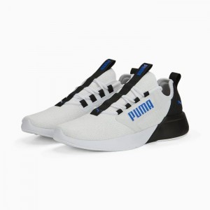 Tenis para Correr Puma Retaliate Block Hombre Blancos Negros Azul Rey Azules | 61734-DRLE