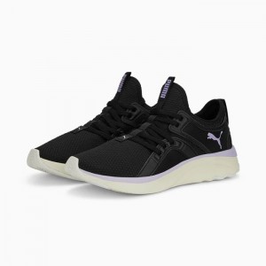 Tenis para Correr Puma Softride Sophia Mujer Negros Blancos Morados | 76150-TWIH