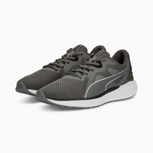 Tenis para Correr Puma Twitch Runner Fresh Mujer Grises Oscuro Negros | 70293-ZBLJ