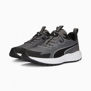 Tenis para Correr Puma Twitch Runner Trail Mujer Negros Blancos | 94826-IGRE