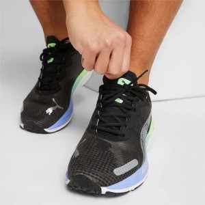 Tenis para Correr Puma Velocity NITRO 2 Fade Hombre Negros Morados Plateados | 56283-GQOH