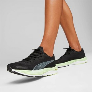 Tenis para Correr Puma Velocity NITRO 2 Run 75 Mujer Negros Verde Menta Claro | 43709-HUBL