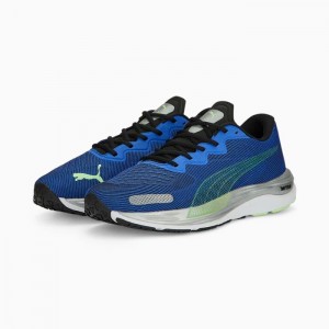 Tenis para Correr Puma Velocity Nitro 2 Hombre Azul Rey Azules Verdes Claro | 50698-QGKA