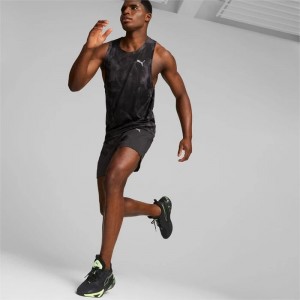 Tenis para Correr Puma X-Cell Action Soft Focus Mujer Negros Amarillos Blancos | 83765-GKFJ